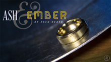 Load image into Gallery viewer, Ash and Ember Gold Beveled Size 8 (2 Rings) by Zach Heath  - Trick