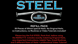 STEEL Refill Nails 50 ct. (80mm) by Rasmus - Trick