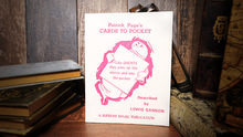 Load image into Gallery viewer, Patrick Page&#39;s Cards to Pocket by Lewis Ganson - Book