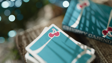 Load image into Gallery viewer, Cherry Casino (Tropicana Teal) Playing Cards by Pure Imagination Projects