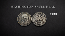 Load image into Gallery viewer, WASHINGTON SKULL HEAD COIN by Men Zi  Magic