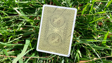 Load image into Gallery viewer, Gilded Grasshopper Dark (Olive) Playing Cards