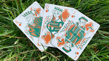 Load image into Gallery viewer, Gilded Grasshopper Dark (Olive) Playing Cards