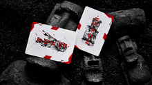 Load image into Gallery viewer, Moai Red Edition Playing Cards by Bocopo