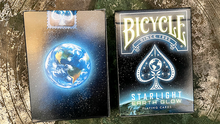 Load image into Gallery viewer, Bicycle Starlight Earth Glow Playing Cards by Collectable Playing Cards