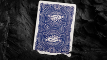 Load image into Gallery viewer, Deal with the Devil (Cobalt Blue) UV Playing Cards by Darkside Playing Card Co