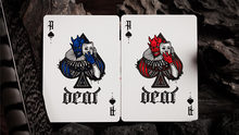 Load image into Gallery viewer, Deal with the Devil (Cobalt Blue) UV Playing Cards by Darkside Playing Card Co