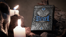 Load image into Gallery viewer, Deal with the Devil (Cobalt Blue) UV Playing Cards by Darkside Playing Card Co