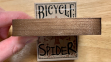 Load image into Gallery viewer, Gilded Bicycle Spider (Tan) Playing Cards