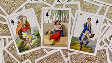 Load image into Gallery viewer, Gilded Geographical Hodges Playing Cards