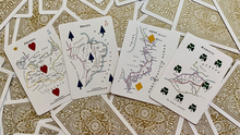 Load image into Gallery viewer, Gilded Geographical Hodges Playing Cards