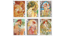 Load image into Gallery viewer, Mucha Princess Hyacinth Silver Edition Playing Cards by TCC