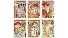 Load image into Gallery viewer, Mucha Princess Hyacinth Silver Edition Playing Cards by TCC