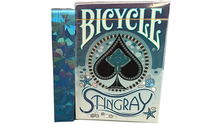 Load image into Gallery viewer, Gilded Bicycle Stingray (Teal) Playing Cards