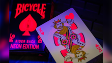 Load image into Gallery viewer, Bicycle Star-Fire Pink Neon Playing Cards