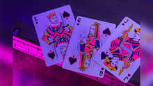 Load image into Gallery viewer, Bicycle Star-Fire Pink Neon Playing Cards