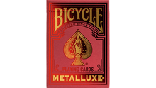 Load image into Gallery viewer, Bicycle Metalluxe Red Playing Cards by US Playing Card Co.