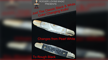 Load image into Gallery viewer, Color Changing Knife (Classic Black and White) by Rodger Lovins