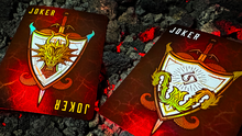 Load image into Gallery viewer, Draconian Crimson Playing Cards by Midnight Cards