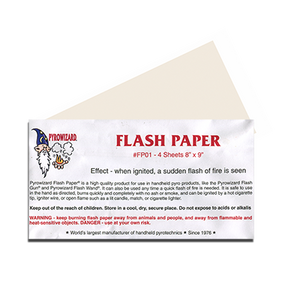 Theatre Effects Pyrowizard™ Flash Paper Sheets - 4 sheets 8