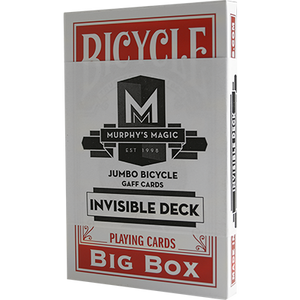 Jumbo Invisible Deck Bicycle (Red) - Trick